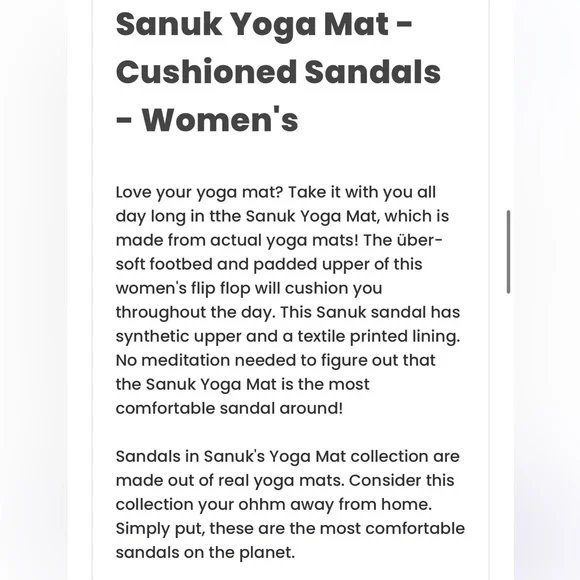 NWT😊SANUK Yoga Mat Comfort WANDER METALLIC Bronze FLIP FLOPS🩴Size 9 1017880 BRZ - Picture 9 of 11